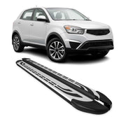 Trittbretter Schweller Seitenbretter für Ssangyong Korando 2010-2019 Alu Schwarz