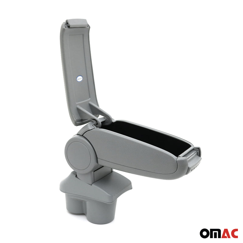 Mittelarmlehne Armlehne Mittelkonsole für Opel Corsa 2015-2019 PU-Leder ABS Grau