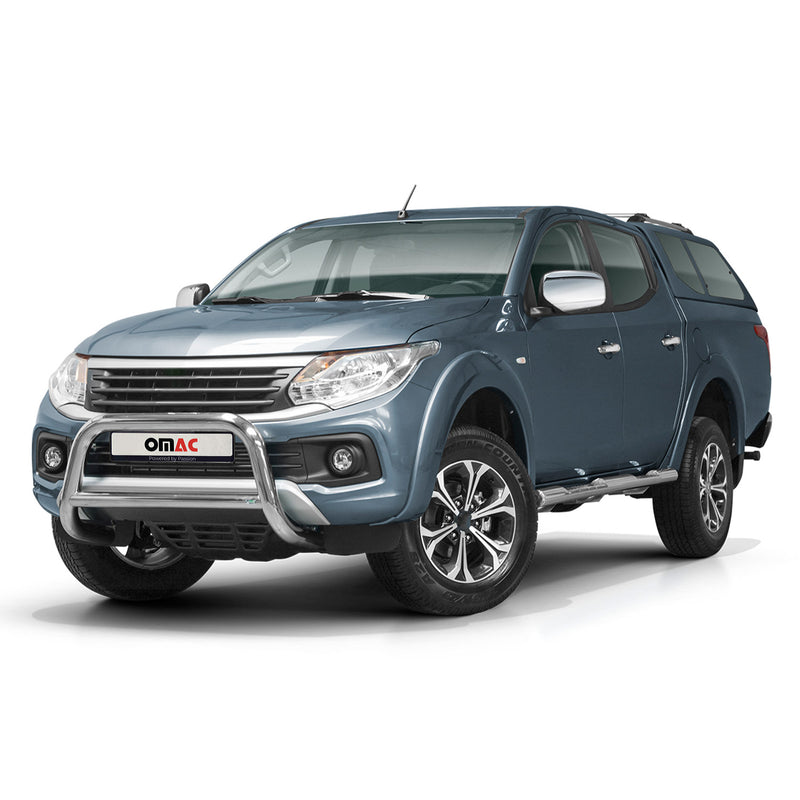 Frontbügel Schutz Frontschutzbügel für Fiat Fullback 2015-2021 Stahl ABE Silber