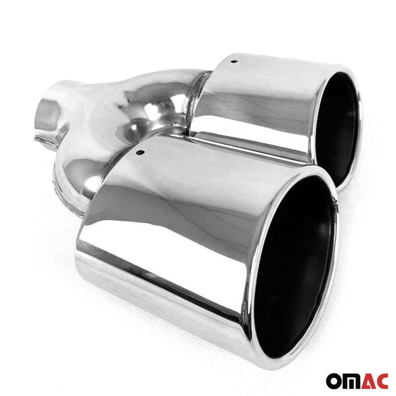 Auspuffblende Chrom Edelstahl für Mercedes M Klasse W166 2011-2015 Endrohr L+R
