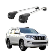 Dachträger für Toyota Land Cruiser Prado J150 2018-2023 FL Aluminium Grau 2tlg
