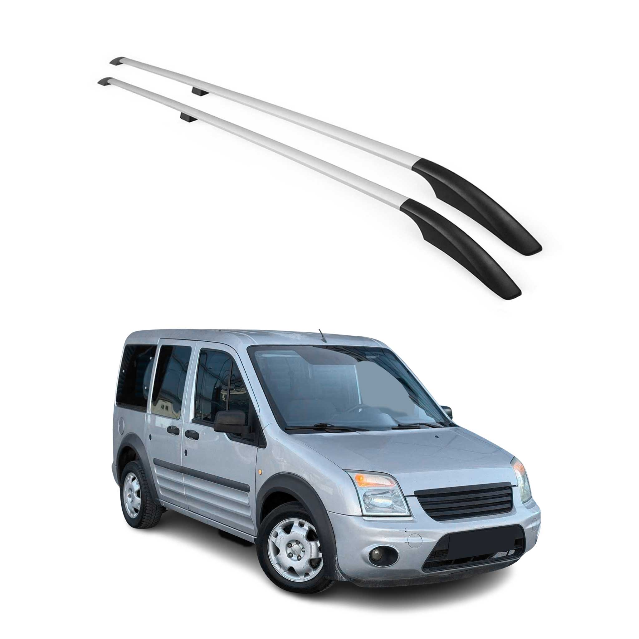 Dachreling Dachgepäckträger Relingträger für Ford Connect 2002-2014 L1 Alu Grau
