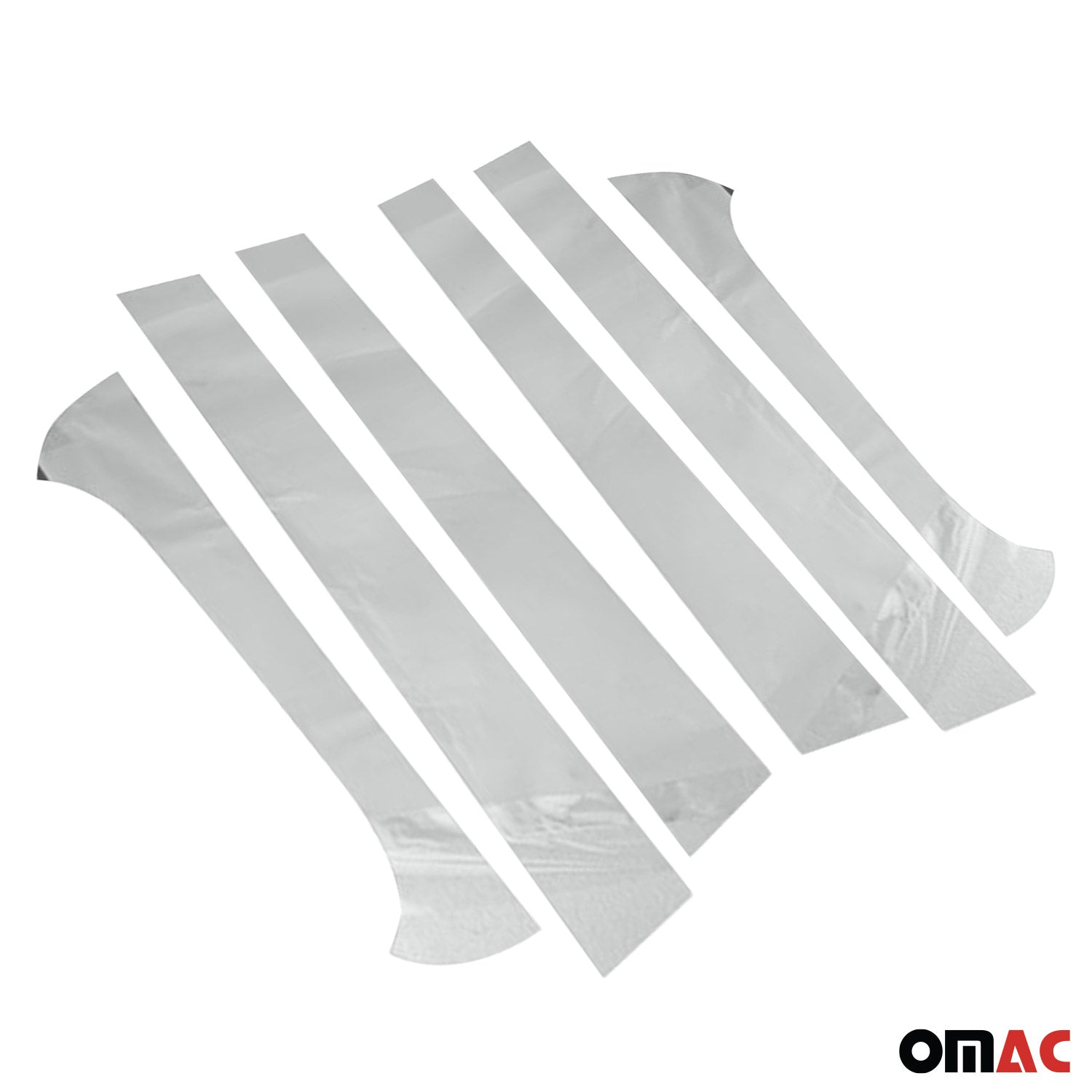 B-Säule C-Säule Türsäulen Verkleidung für Fiat Panda 2012-2021 Chrom Silber 6tlg