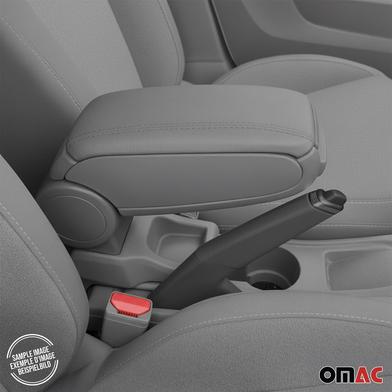 Mittelarmlehne Armlehne Mittelkonsole für Renault Megane 2002-2009 PU-Leder Grau