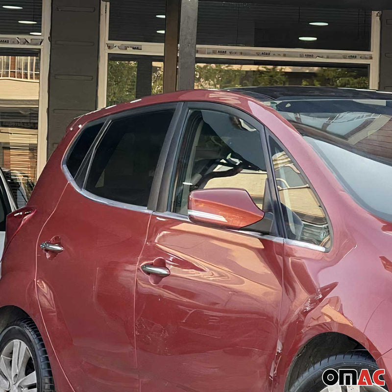 Fensterleisten Zierleisten für Hyundai ix20 2010-2021 Edelstahl Chrom 8tlg