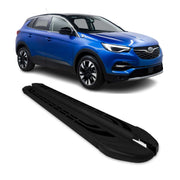 Trittbretter Schweller Seitenbretter für Opel Grandland X 2017-2023 Alu Schwarz