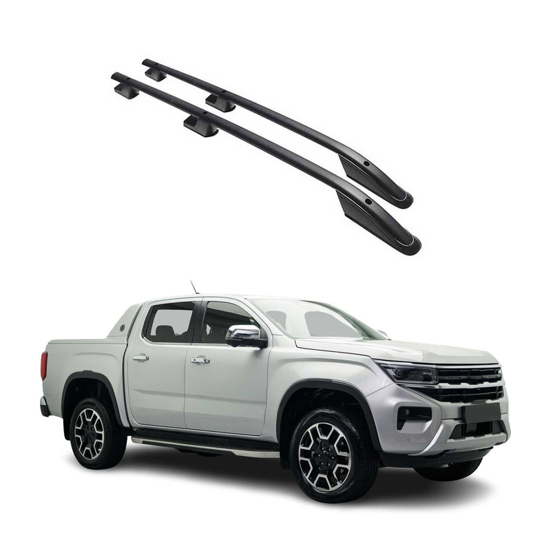 Dachreling Relingträger Aluminium für VW Amarok NF 2022-2025 Alu Schwarz
