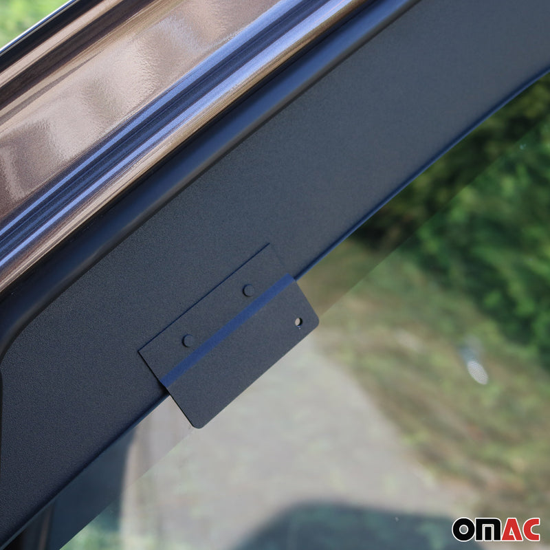 Lüftungsgitter Be & Entlüftung für Fiat Doblo 2010-2021 Aluminium Schwarz 2tlg