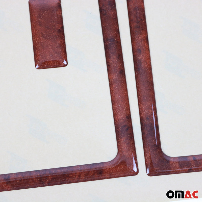 Interior cockpit decor for Ford Transit 1997-2000 root wood look 8 pieces