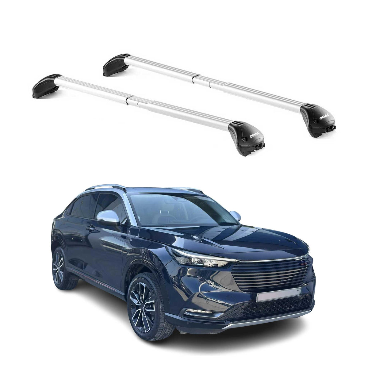 Dachträger Grundtäger für Honda HR-V 2021-2026 100kg Aluminium Silber 2 tlg ABE