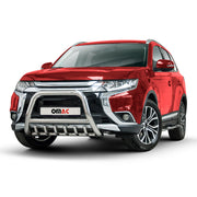 Frontbügel Frontschutzbügel für Mitsubishi Outlander 2015-2021 Stahl Silber