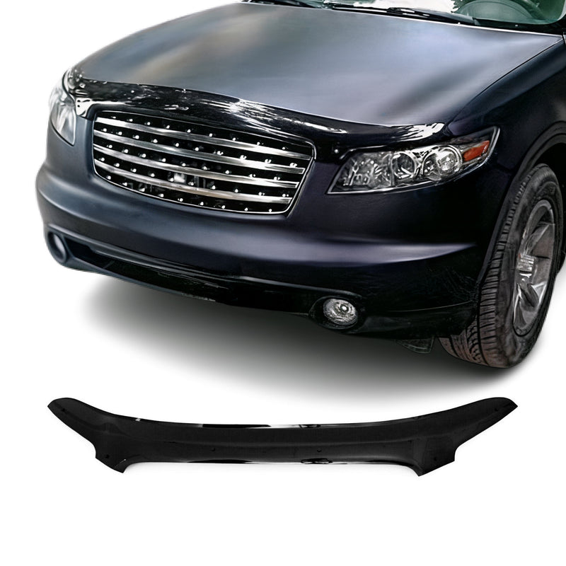 Motorhaube Deflektor Insektenschutz für Infiniti FX35 FX45 2003-2008 Dunkel