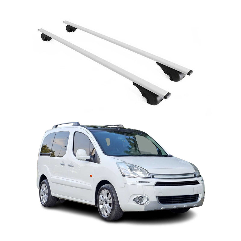 Dachträger Grundtäger für Citroen Berlingo 2008-2018 75kg Metall Silber 2 tlg