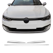 Kühlergrill Leisten Grillleisten für VW Golf 8 Schrägheck 2019-2026 Chrom 3tlg