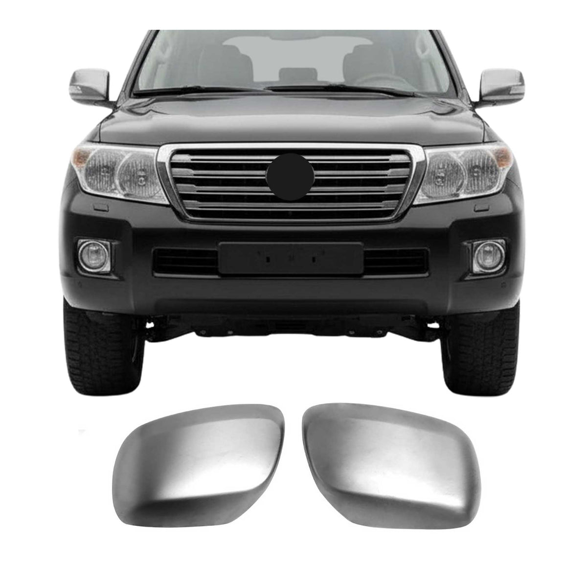 Spiegelkappen Spiegelabdeckung für Toyota Land Cruiser V8 2008-2020 Chrom Matt