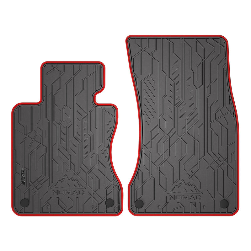 Fußmatten Gummimatten Automatten für BMW 5er E60 E61 2003-2010 Schwarz Rot 2tlg