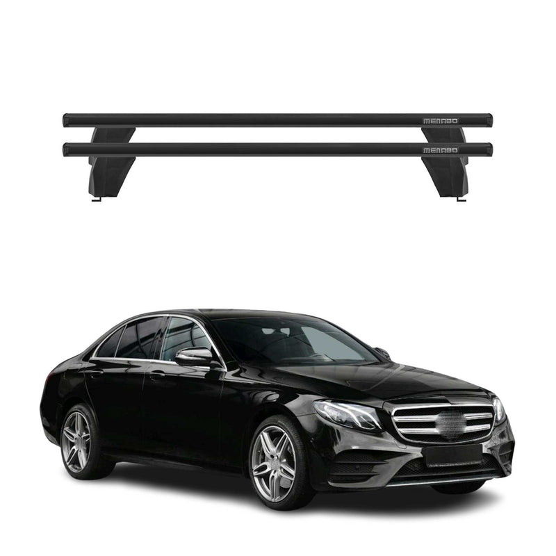 Menabo Dachträger für Mercedes E Klasse W213 Limo 2016-2023 75kg Alu Schwarz 2x