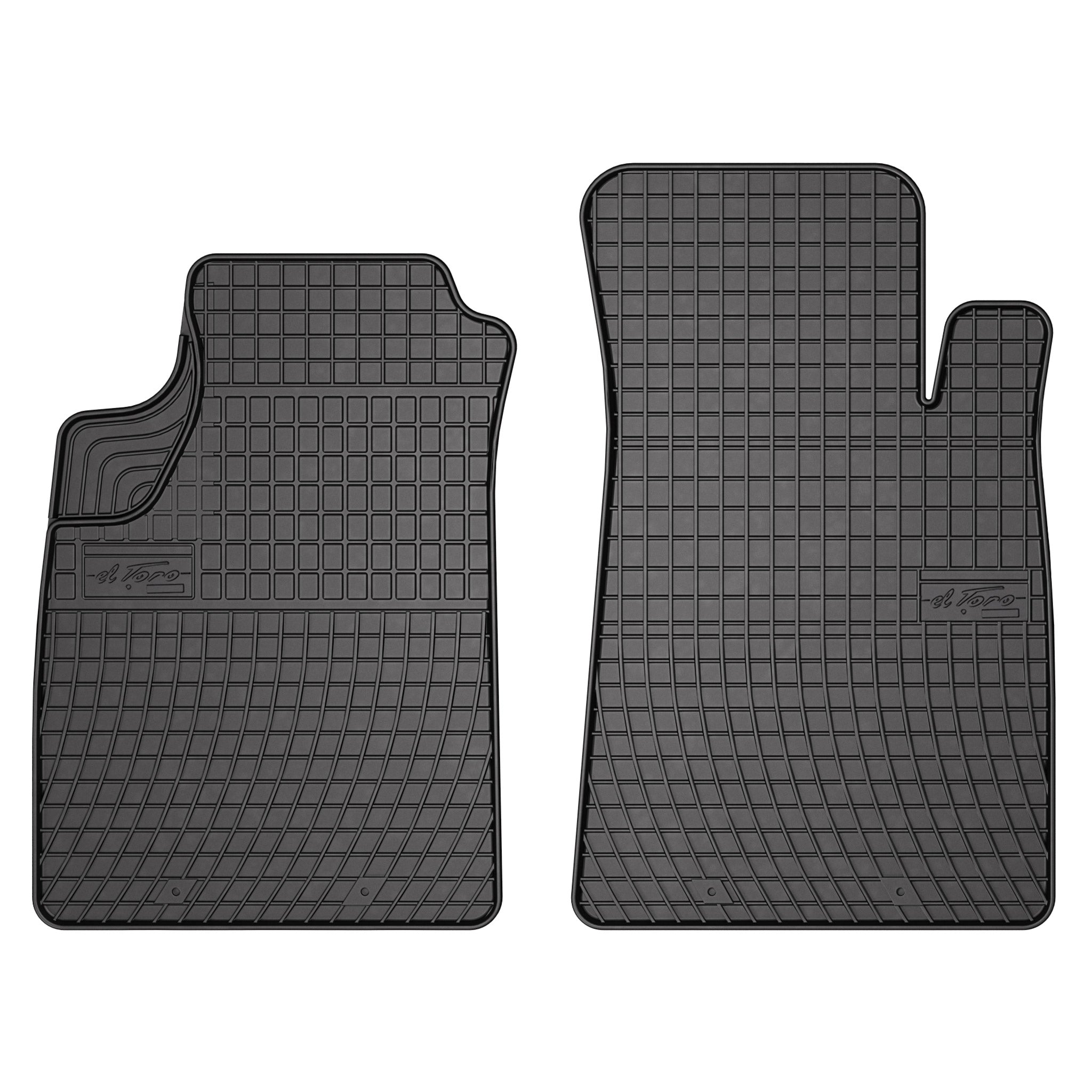 OMAC Gummi Fußmatten für Renault Kangoo 1997-2008 Automatten Gummi Schwarz 2tlg