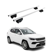 Dachträger Grundträger für Jeep Compass III 2025-2026 Stahl Silber 2tlg