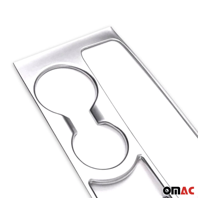 Getränkehalter Rahmen Cupholder für Hyundai Tucson 2015-2021 Chrom ABS Silber