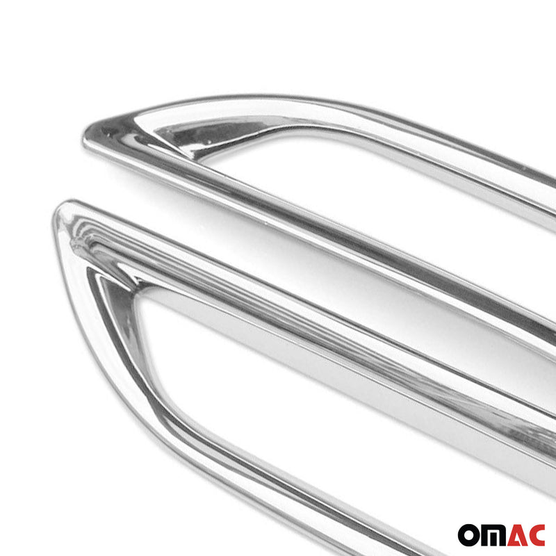 Hintere Reflektor Rahmen Umrandung für Nissan Qashqai J11 2014-2017 Chrom ABS 2x