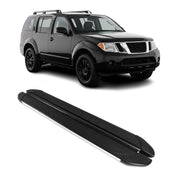 Trittbretter Seitenschweller für Nissan Pathfinder 2005-2012 Alu Schwarz Grau