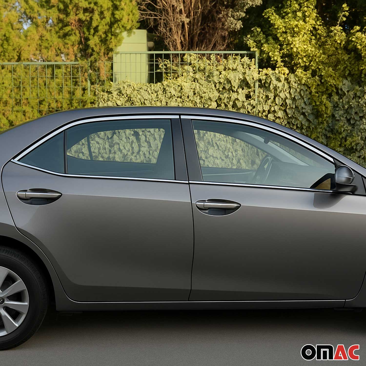Fensterleisten Fensterrahmen für Toyota Corolla 2013-2019 Stufenheck Chrom 10x