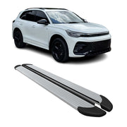 Trittbretter Seitenschweller für VW Tiguan mk3 2024-2026 Aluminium Grau 2tlg
