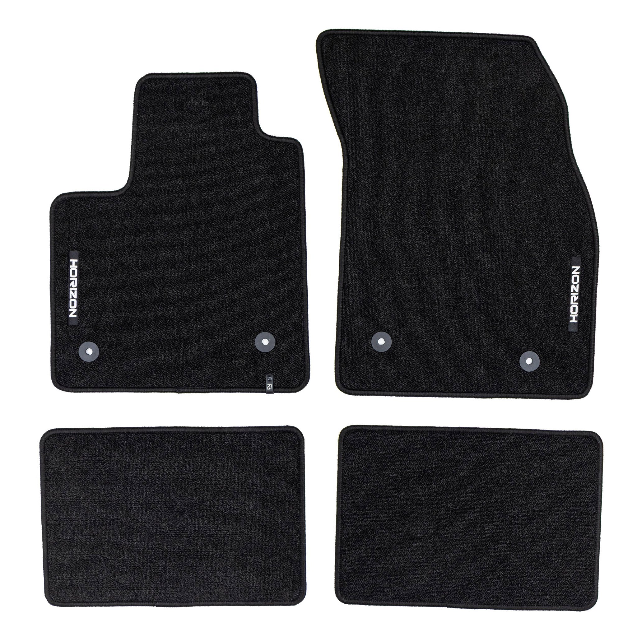 Velours Fußmatten für Ford Focus mk4 2018-25 Autoteppich Automatten Schwarz 4tlg