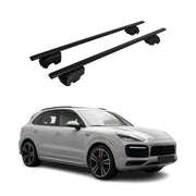 Dachträger Grundtäger für Porsche Cayenne 2019-2026 75kg Metall Schwarz 2 tlg