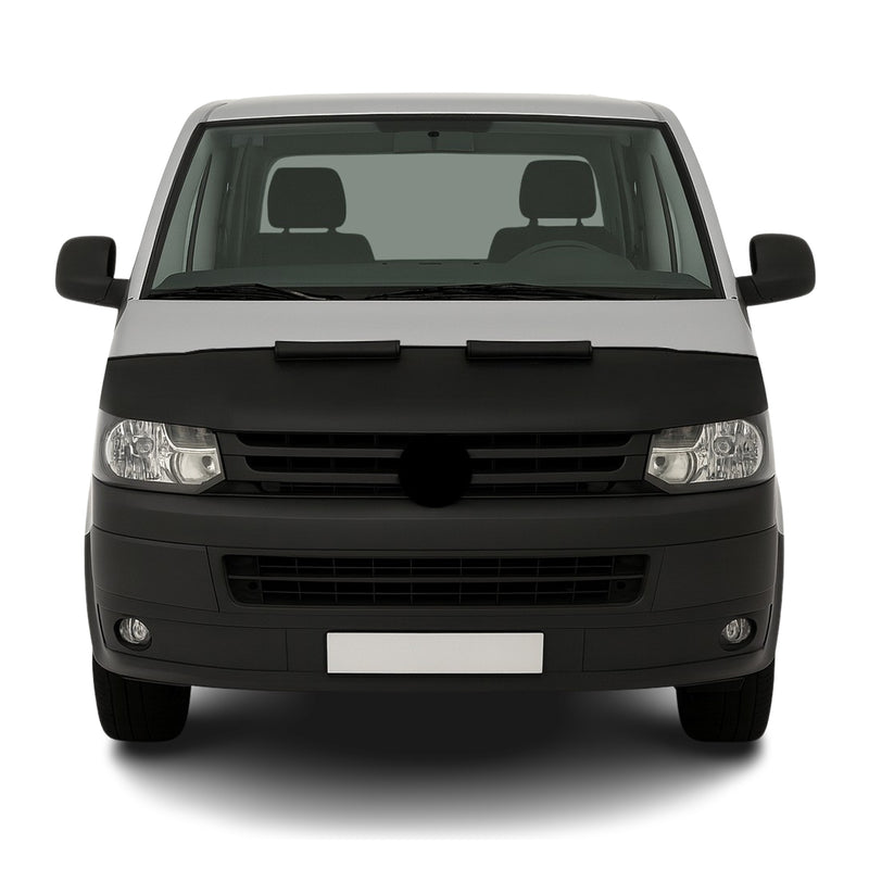 Haubenbra Steinschlagschutz für VW Transporter T5 2003-2010 Schwarz Halb