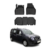 OMAC Gummi Fußmatten für Mercedes Citan W415 2012-2021 Premium Gummi Schwarz 3x