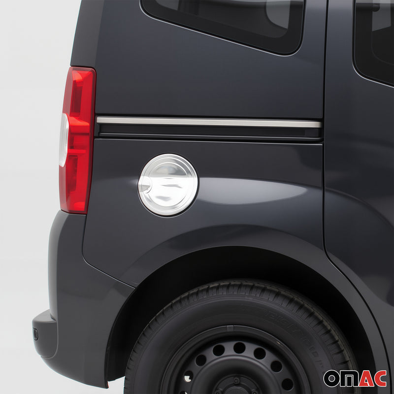 Tankdeckel Blende Tankverschluss für Fiat Fiorino Qubo 2008-2022 Edelstahl Chrom