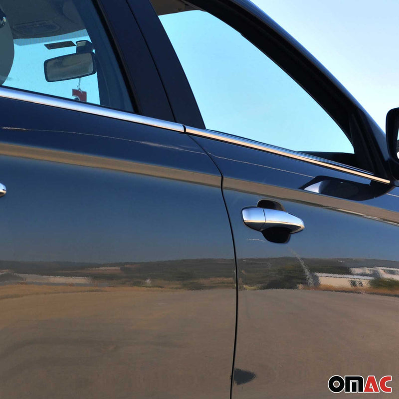 Fensterleisten Zierleisten für Citroen C-Elysee 2012-2021 Edelstahl Chrom 6tlg