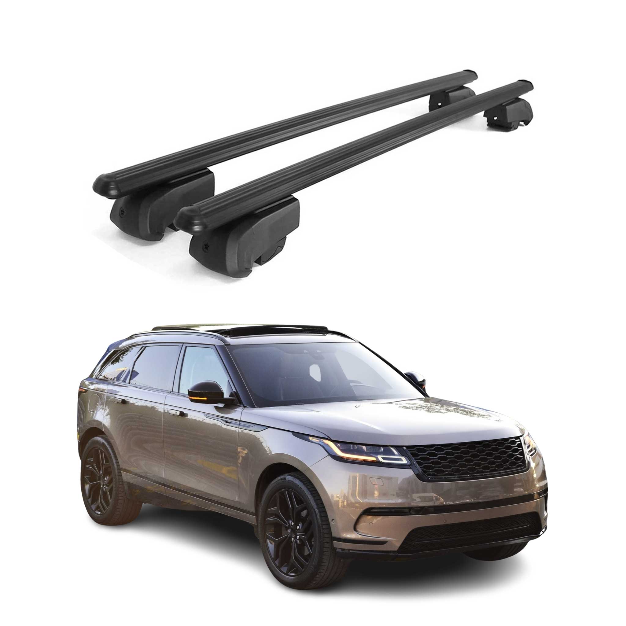 Dachträger Gepäckträger für Range Rover Velar L560 SUV 2017-2026 ABE Schwarz