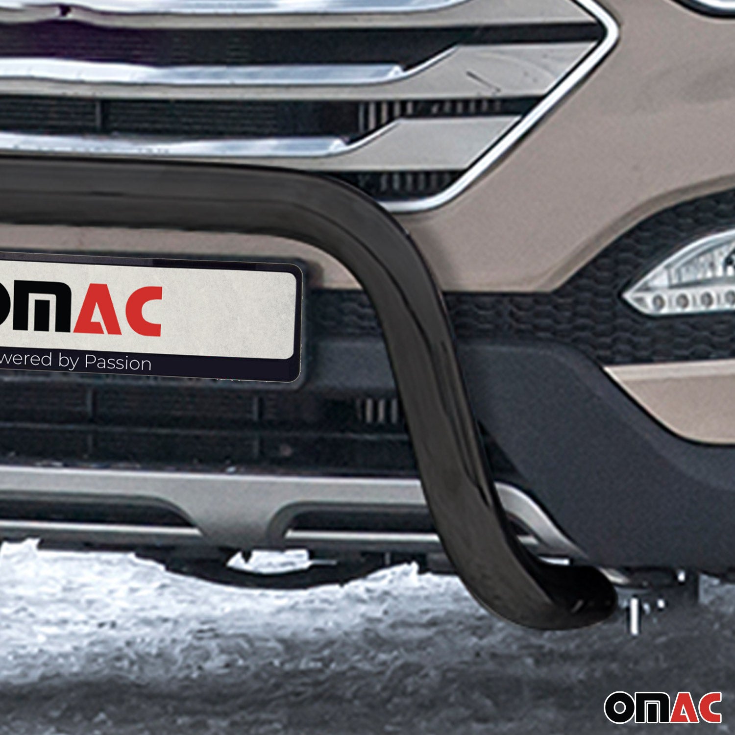 Frontbügel Frontschutzbügel für Hyundai Santa Fe 2012-2018 mit ABE Stahl Schwarz