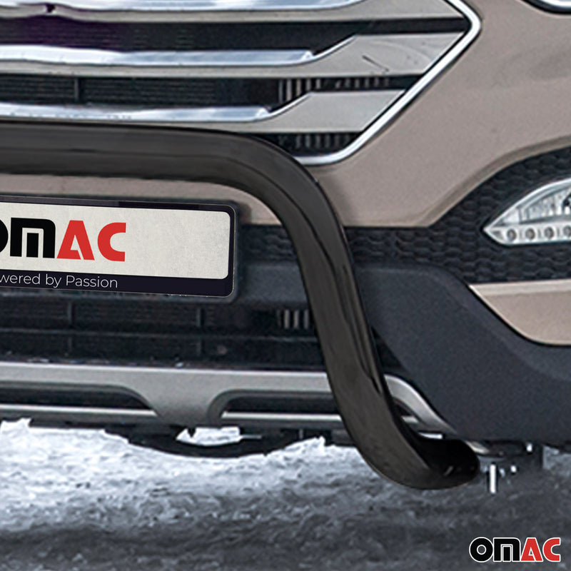 Frontbügel Frontschutzbügel für Hyundai Santa Fe 2012-2018 mit ABE Stahl Schwarz