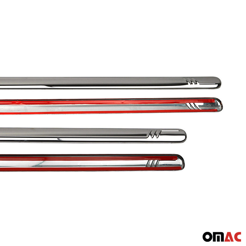 Seitentürleiste Türleisten Türschutzleisten für VW Caddy 2003-2015 Edelstahl 4x