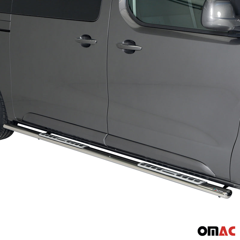 Stahl Seitenschweller Schwellerrohre für Opel Vivaro 2019-2025 L3 Langer Grau