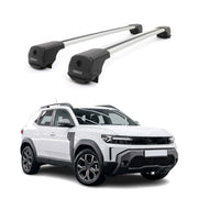 Dachträger Grundträger für Dacia Duster mk3 2024-2026 Aluminium 75kg Grau 2tlg