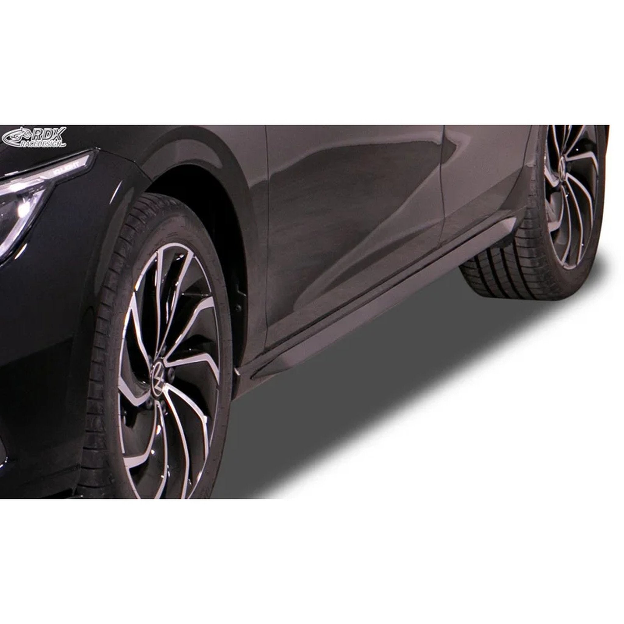 RDX Seitenschweller für VW Golf VIII 2020- Slim ABS Schwarz 2er-Set TÜV
