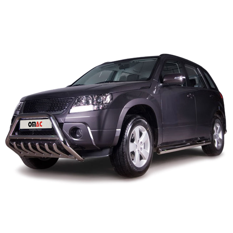 Frontbügel Frontschutzbügel für Suzuki Grand Vitara 2006-2015 mit ABE Silber