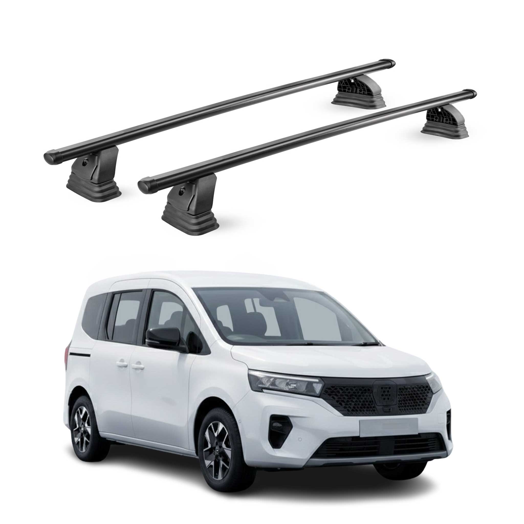 Stahl Dachträger für Nissan Townstar 2021-2026 TÜV Abschließbar 2tlg Schwarz