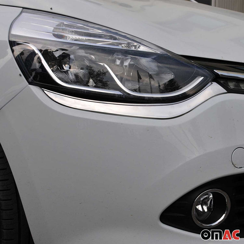 Scheinwerfer Scheinwerferblende für Renault Clio 4 Grandtour 2012-2019 Chrom 2x