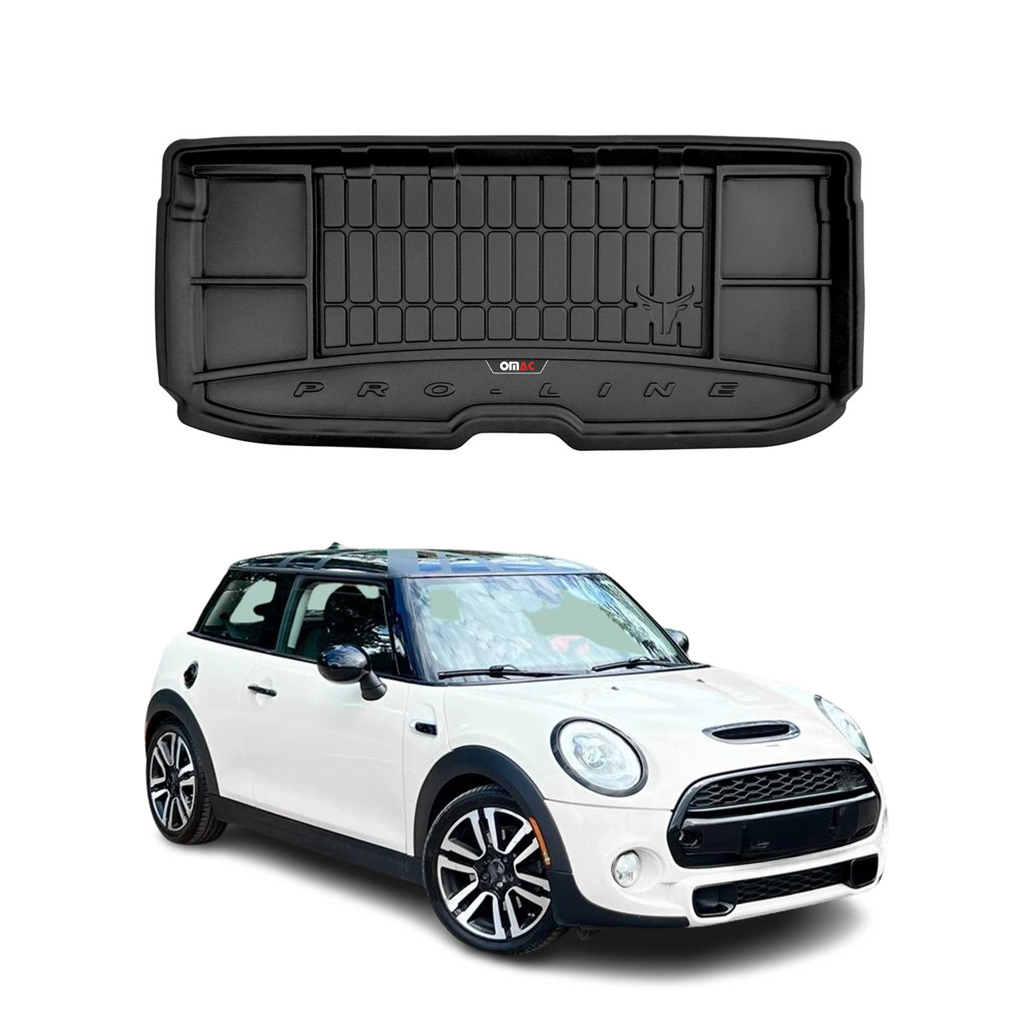 OMAC Gummi Kofferraumwanne für Mini Cooper F56 2014-2023 Obere TPE Laderaumwanne