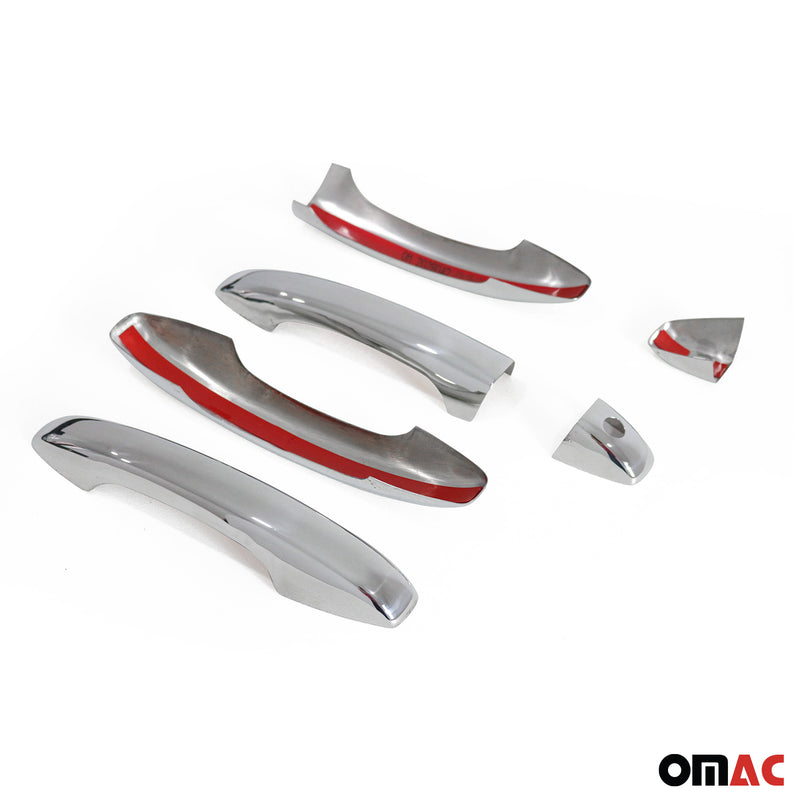 Türgriff Blende Türgriffkappen für Dacia Sandero 2021-2025 Edelstahl Silber 5tlg