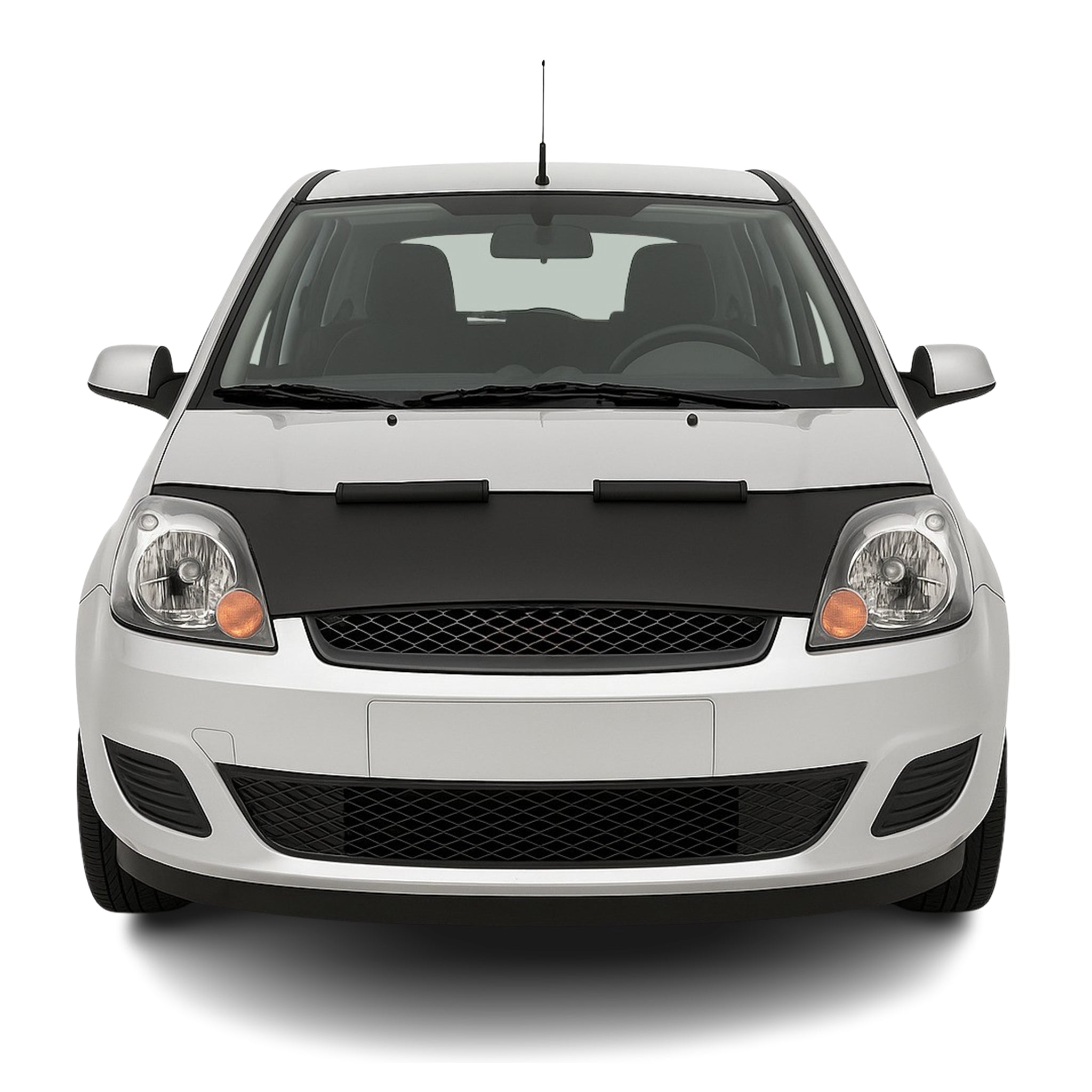 Haubenbra Steinschlagschutz Bonnet Bra für Ford Fiesta Schwarz Halb