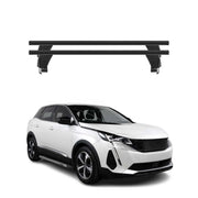Menabo Dachträger Grundträger für Peugeot 3008 II 2021-2024 FL Alu Schwarz 2x