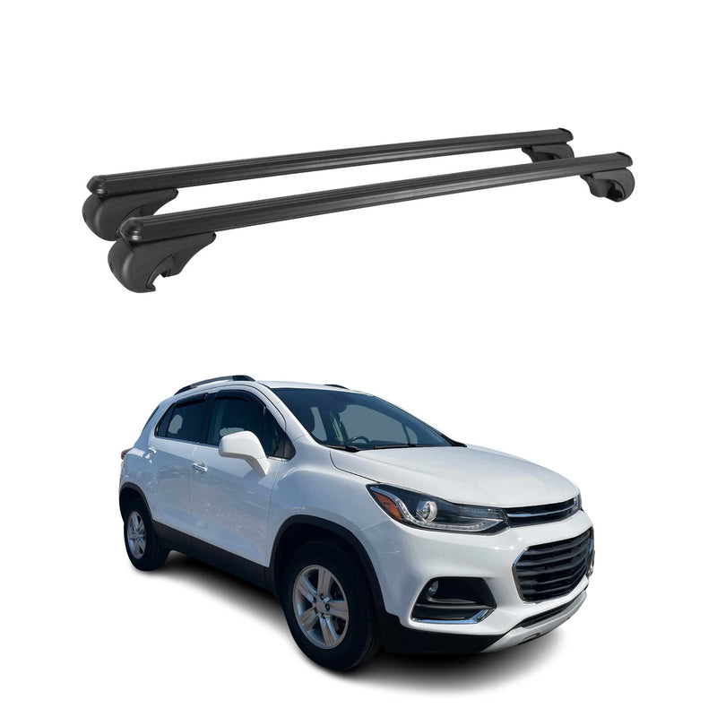 Dachträger für Chevrolet Trax 2012-2024 Gepäckträger Grundträger Alu Schwarz 2x