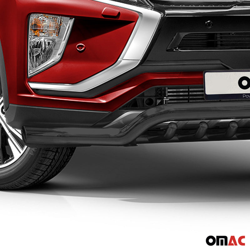 Frontschutzbügel Frontbügel für Mitsubishi Eclipse Cross 2017-22 ABE Schwarz